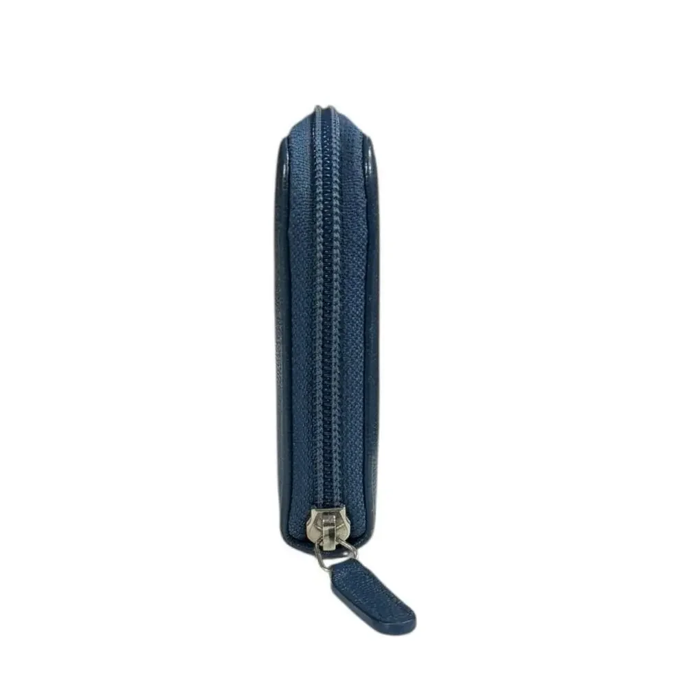 CHANEL Blue Leather Wallet